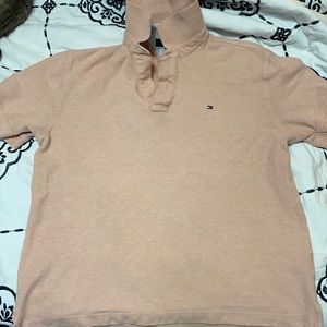 Salmon Tommy Hilfiger collared Tee